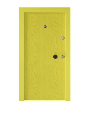 Sarı Ahşap Model Görünümlü Çelik Kapı