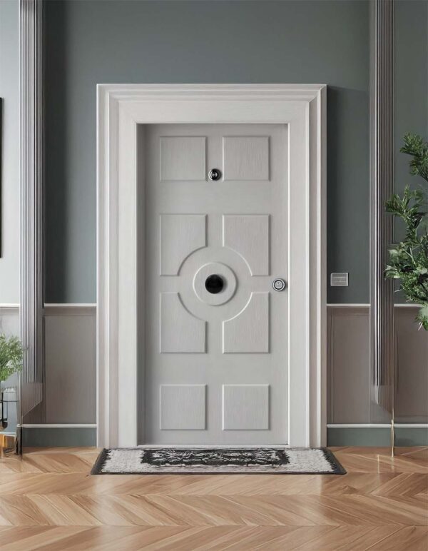 Beyaz Ahşap Laminat Çelik Kapı - Görsel 2